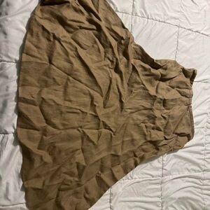 Talbots khaki calf length skirt size 4